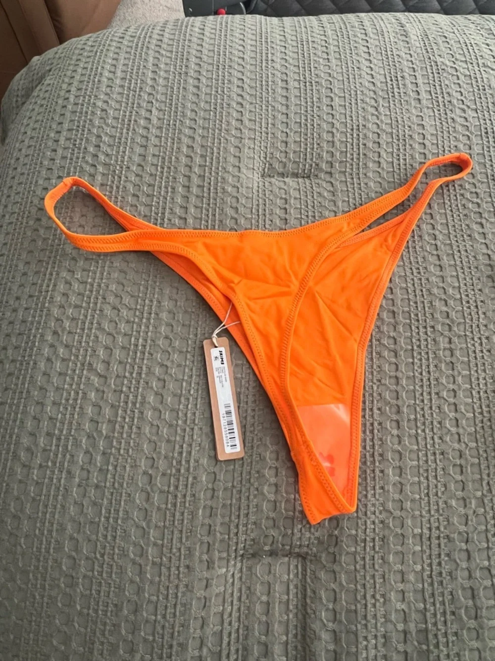 SKIMS Orange Thong Bikini Bottom